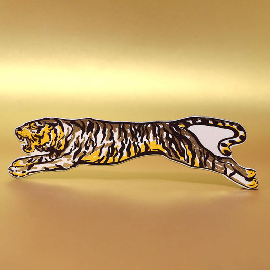 Tiger-Bookmark: Cream