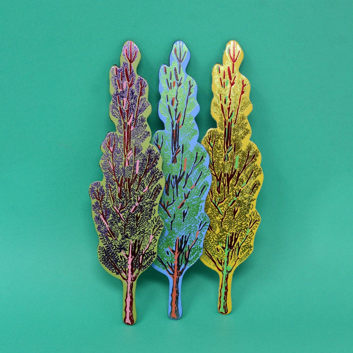 Tree hugger Magnet: Apple Green