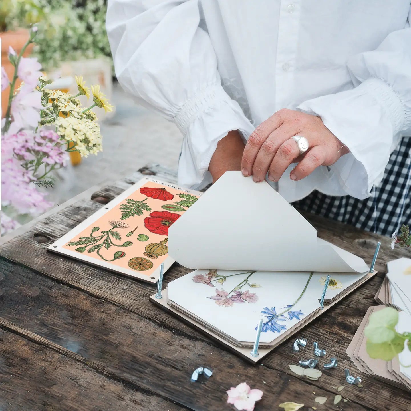 XL Flower Press - Vintage Poppy by Studio Wald