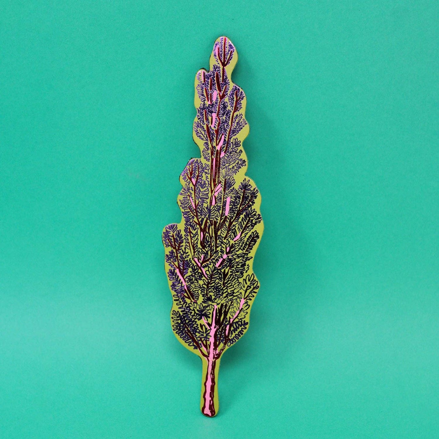Tree hugger Magnet: Apple Green