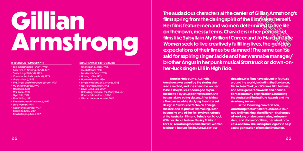 Cinema Her Way : Visionary Female Directors in Their Own Words