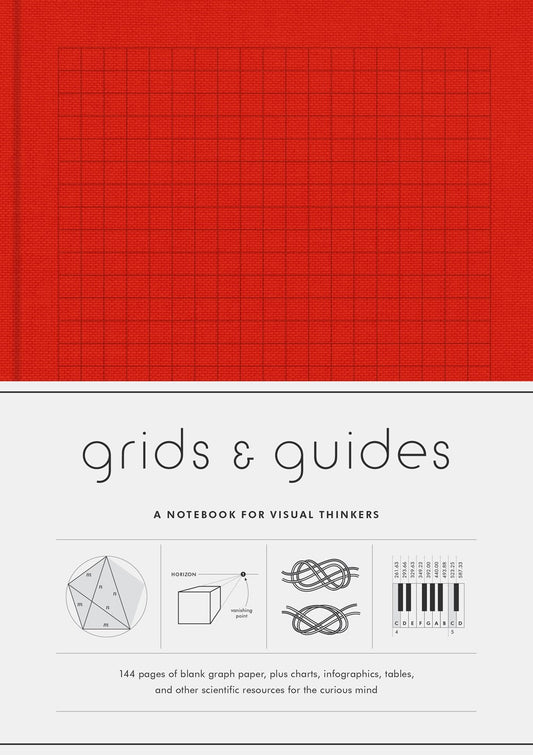 Grids & Guides (Red) : A Notebook for Visual Thinkers