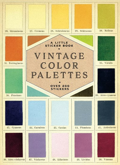 Vintage Color Palettes:  A Little Sticker Book