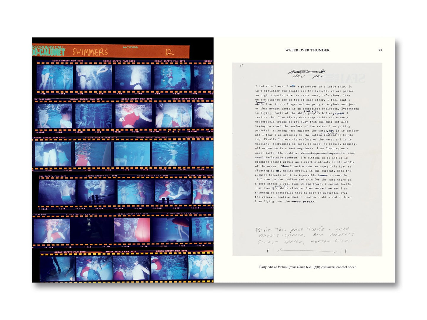 Water Over Thunder: Selected Writings Larry Sultan