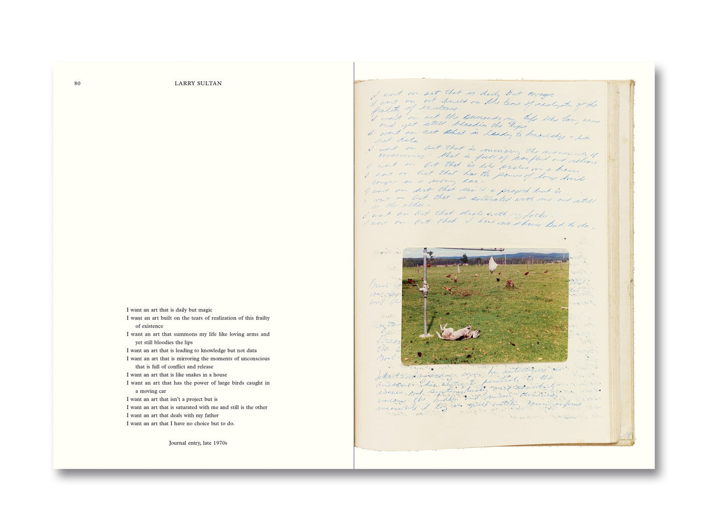 Water Over Thunder: Selected Writings Larry Sultan