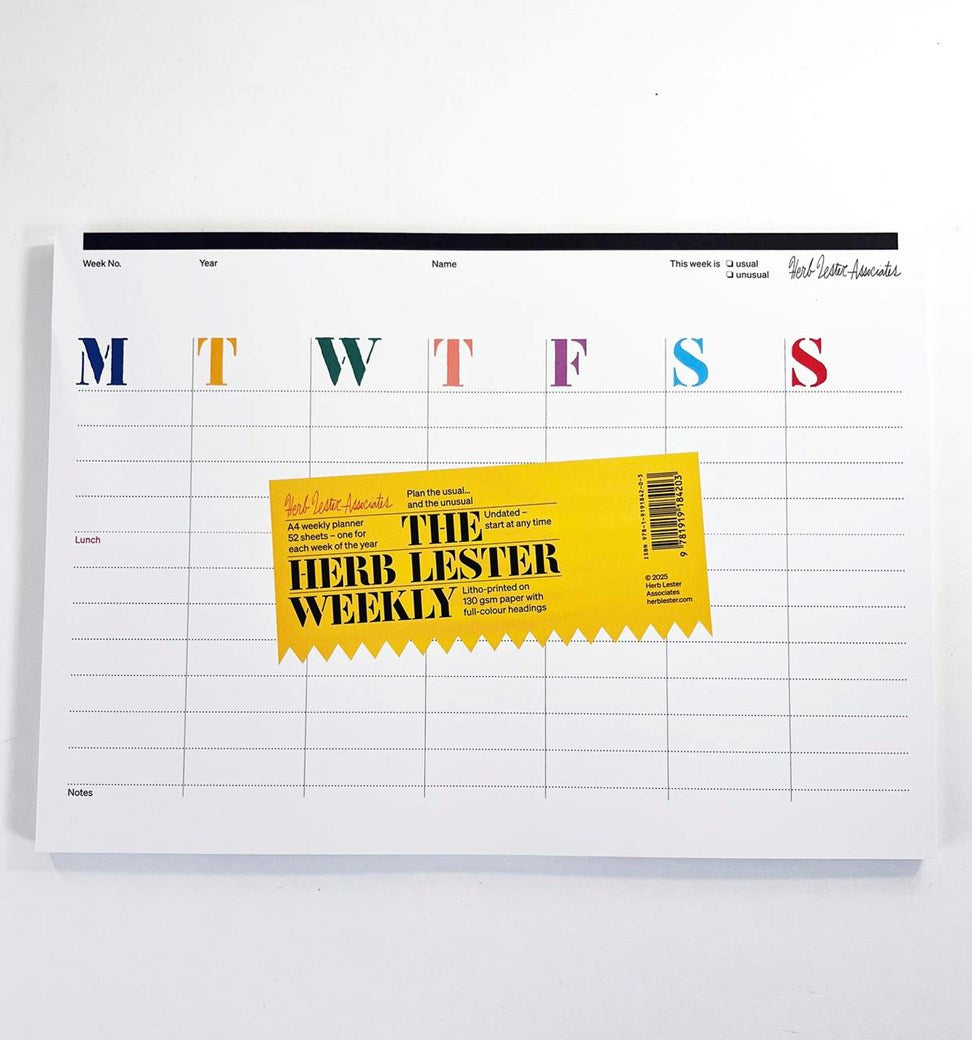 Herb Lester Weekly Desk Planner