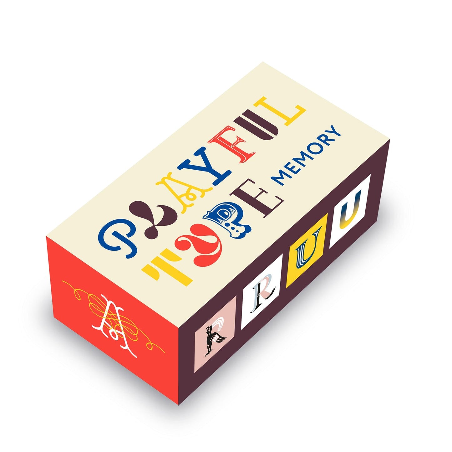 Playful Type Memory card game