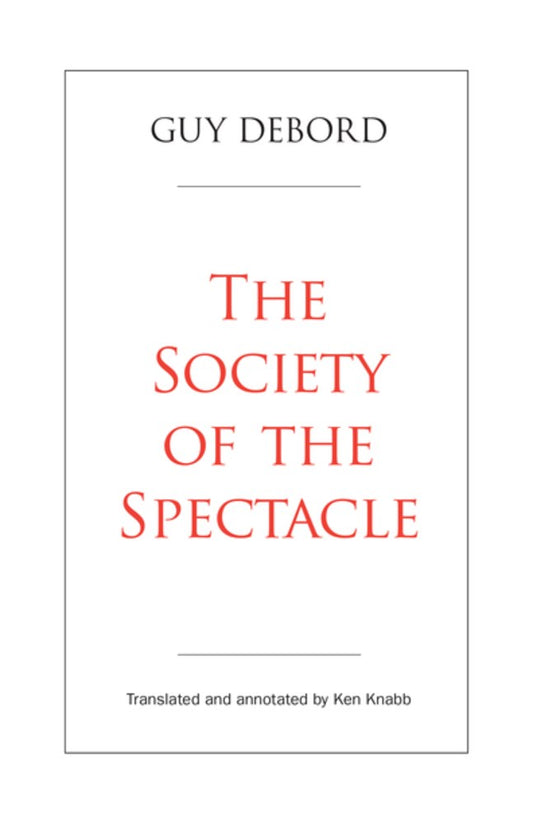 The Society of the Spectacle  Guy Debord