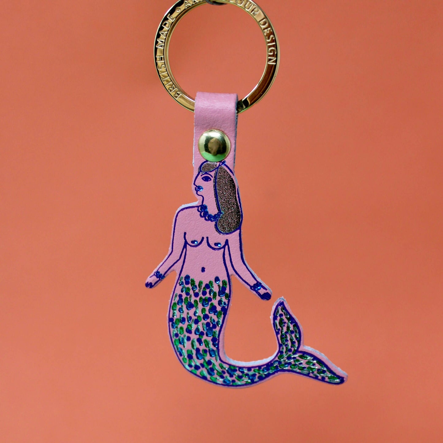 Mermaid Key Fob: Turquoise