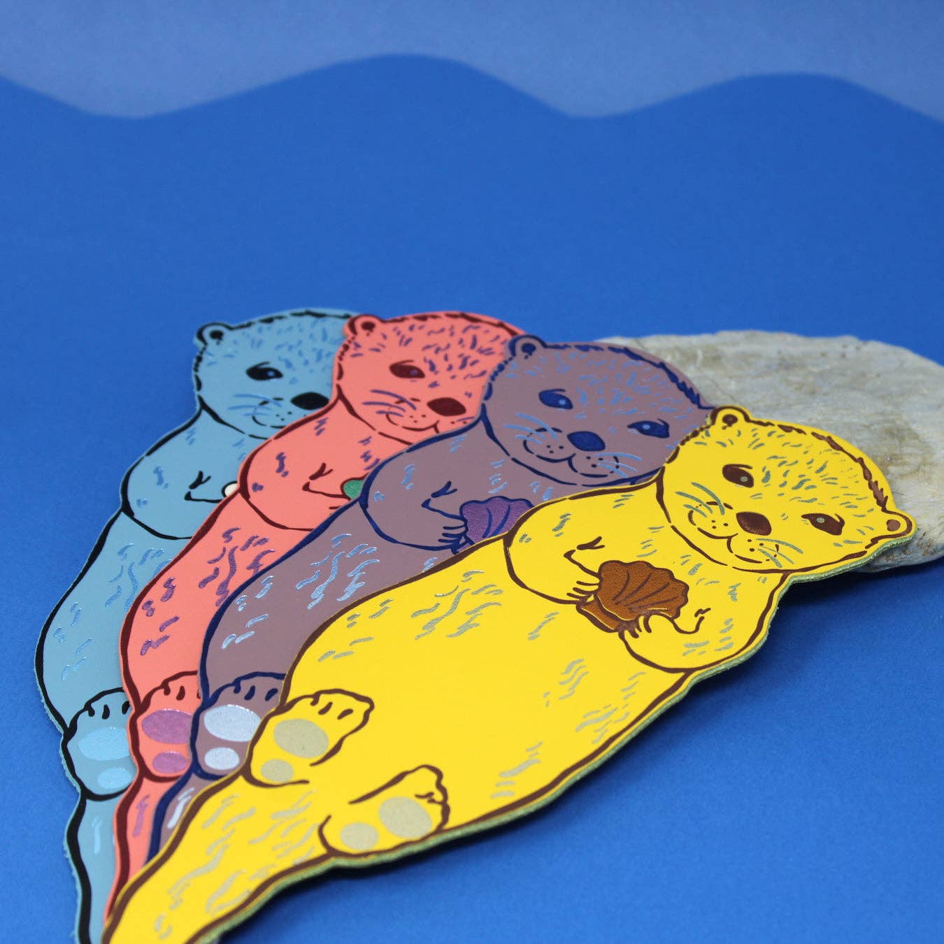Otter Bookmark: Heritage Blue