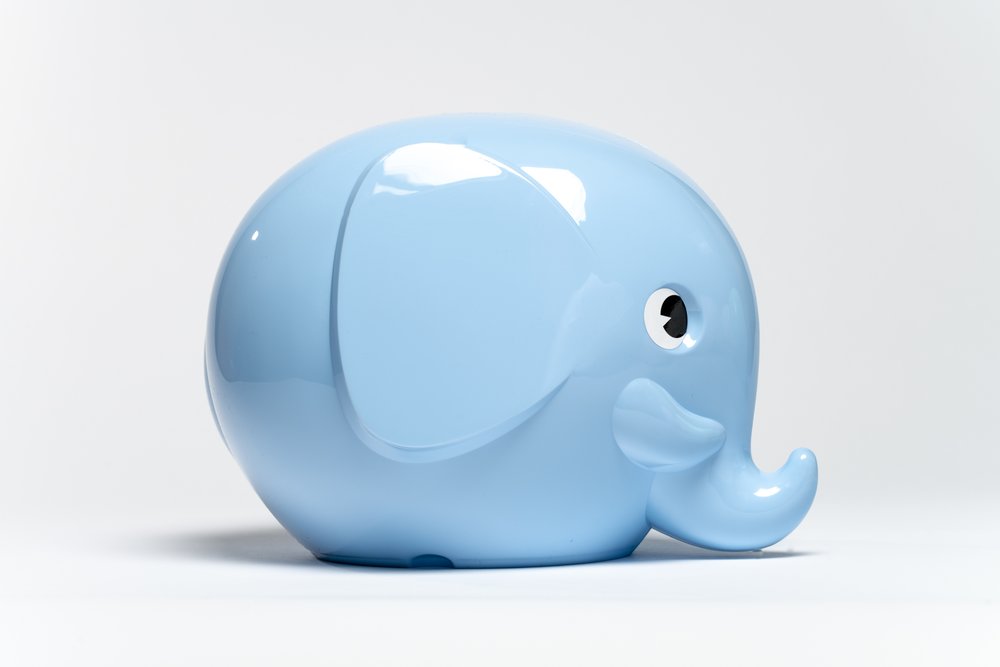 Bank elephant money box