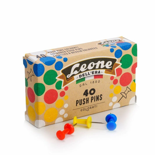 Cartographic Pushpins with Assorted Color Turrets