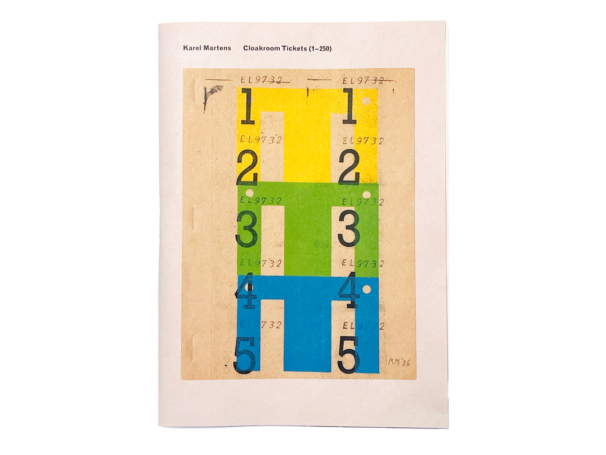 Karel Martens – Cloakroom Tickets (1-250)