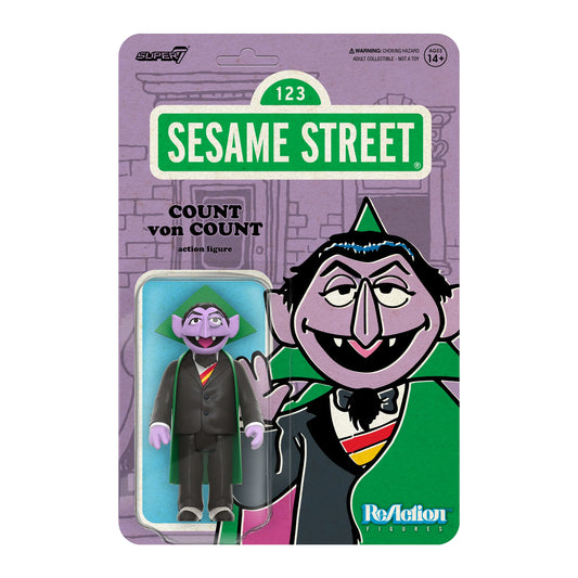 Super7 Sesame Street ReAction Wave 1 Count Von Count