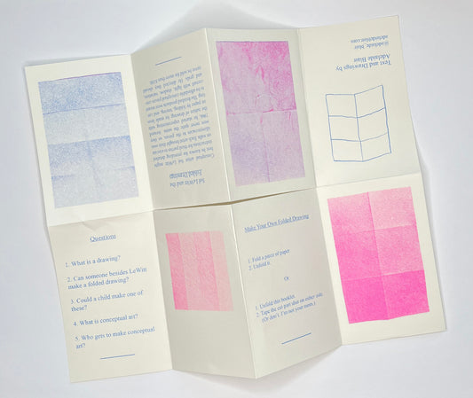 Sol Lewitt and the Folded Drawings by Adelaide Blair