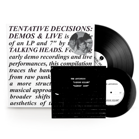 LP Talking Heads Tentative Decisions: Demos & Live (1LP & 7" Black Vinyl)