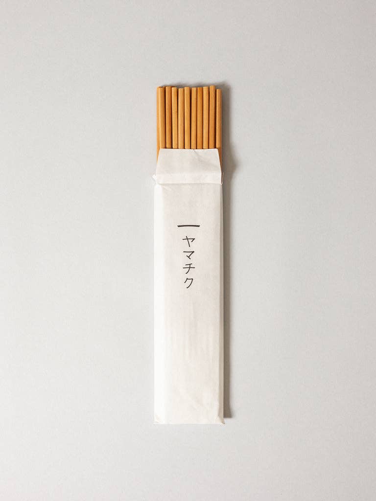 Susu Round Bamboo Chopstick Set - Natural, Set of 10