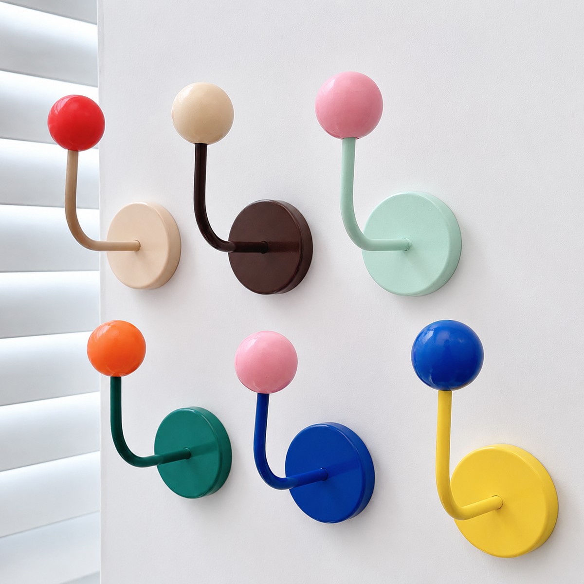 Color Block Magnetic Hook for Bags, Clothes and Hats: Mint and Pink