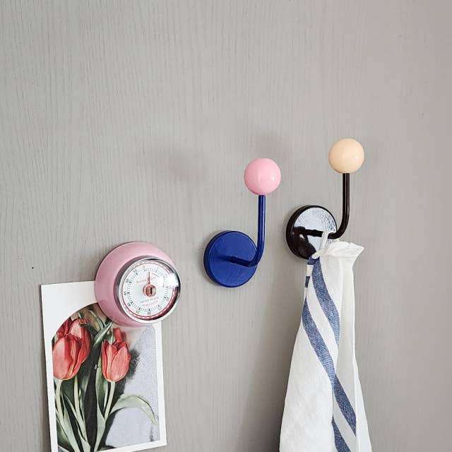 Color Block Magnetic Hook for Bags, Clothes and Hats: Mint and Black