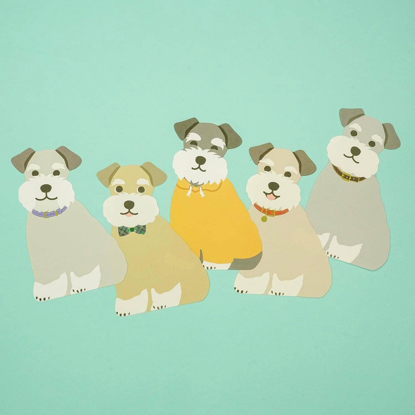 Greeting Life Animal Die-Cut Memo Schnauzer
