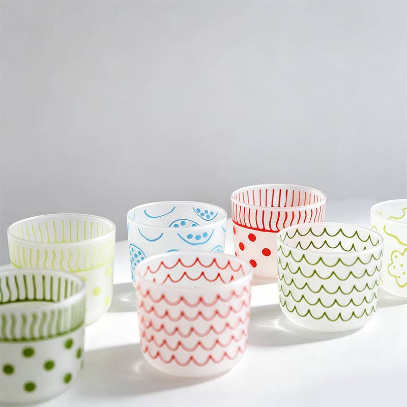 Polka Dot Cup: Green / Wave/One Size