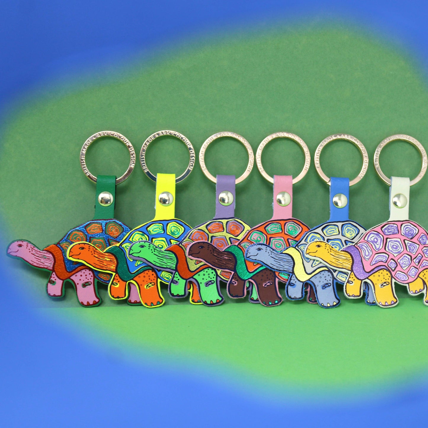 'Easy Going' Tortoise Key Fob: Cream turtle