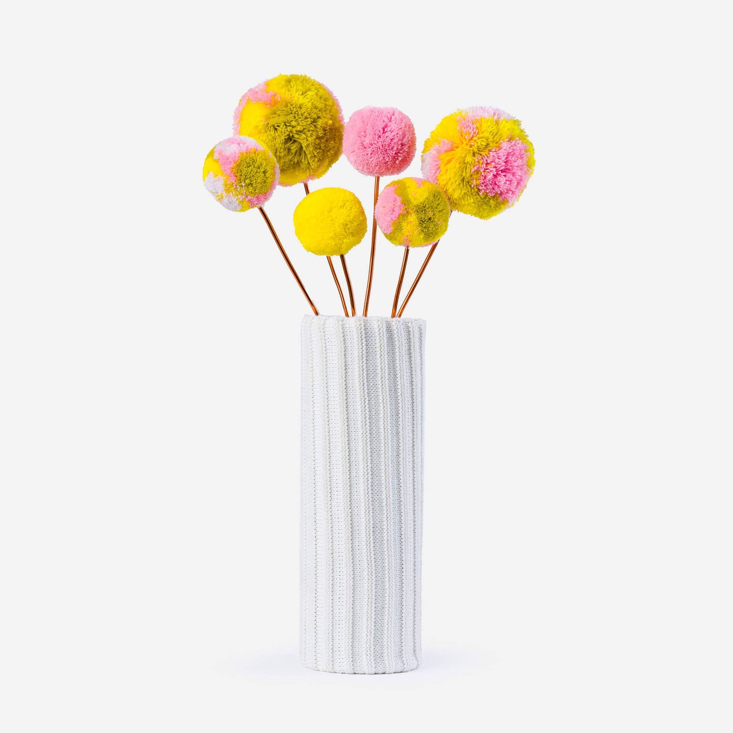 Pom Flower Bouquet: Magenta Lime