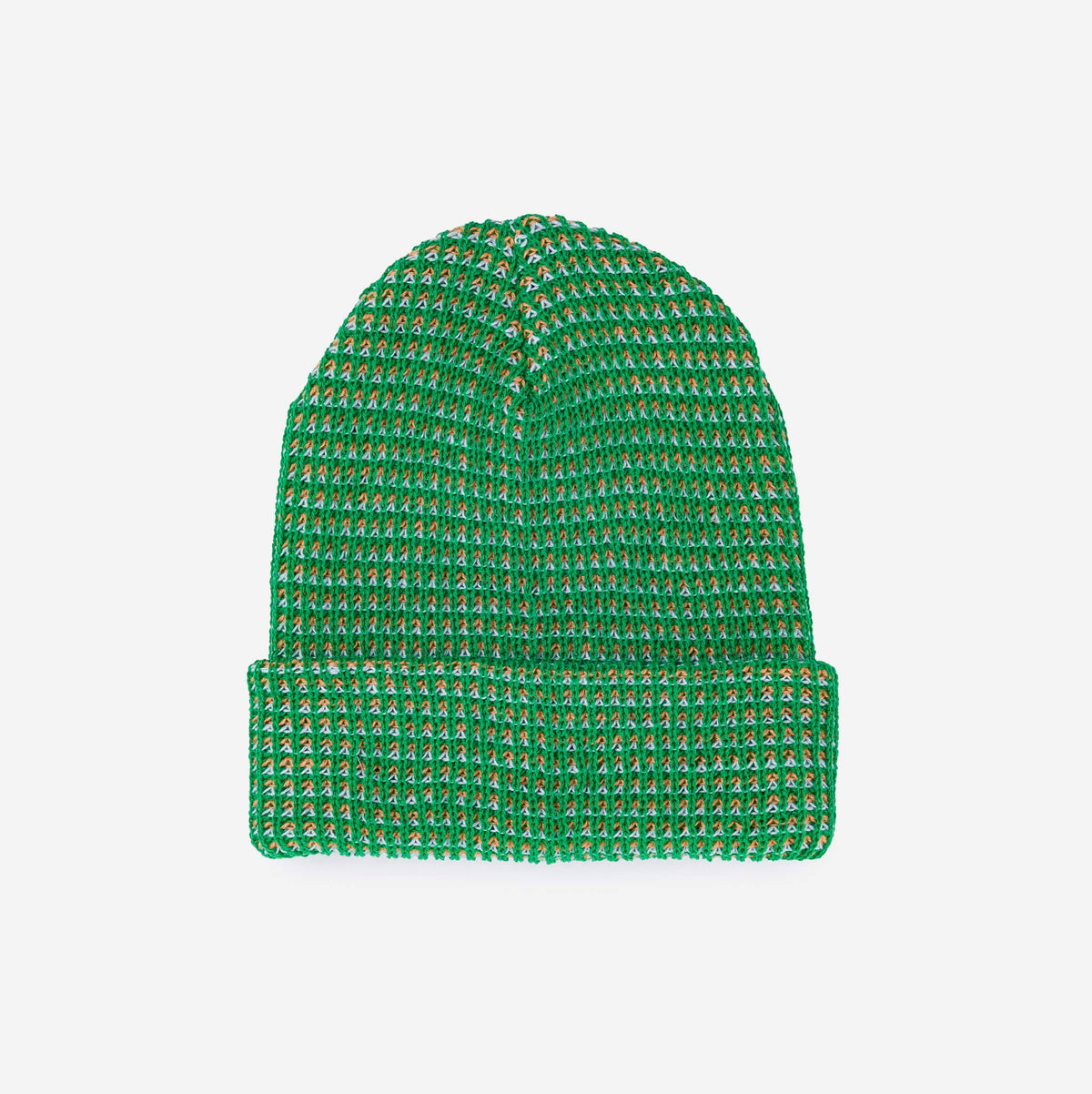 Simple Grid Knit Beanie: Fuchsia