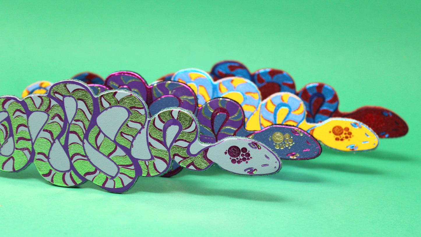 Snake Bookmark: Dark Red