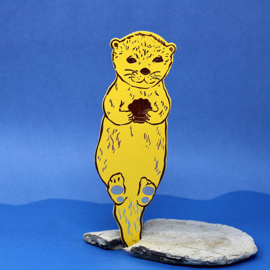 Otter Bookmark: Buttercup Yellow