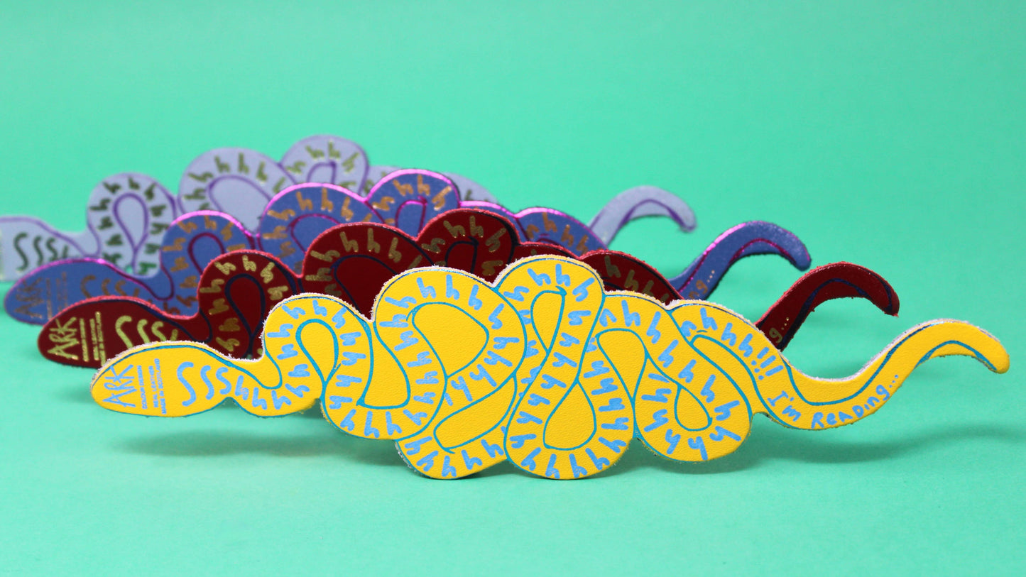 Snake Bookmark: Dark Red