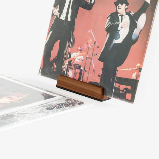 Vinyl Record Tabletop Stand: Walnut