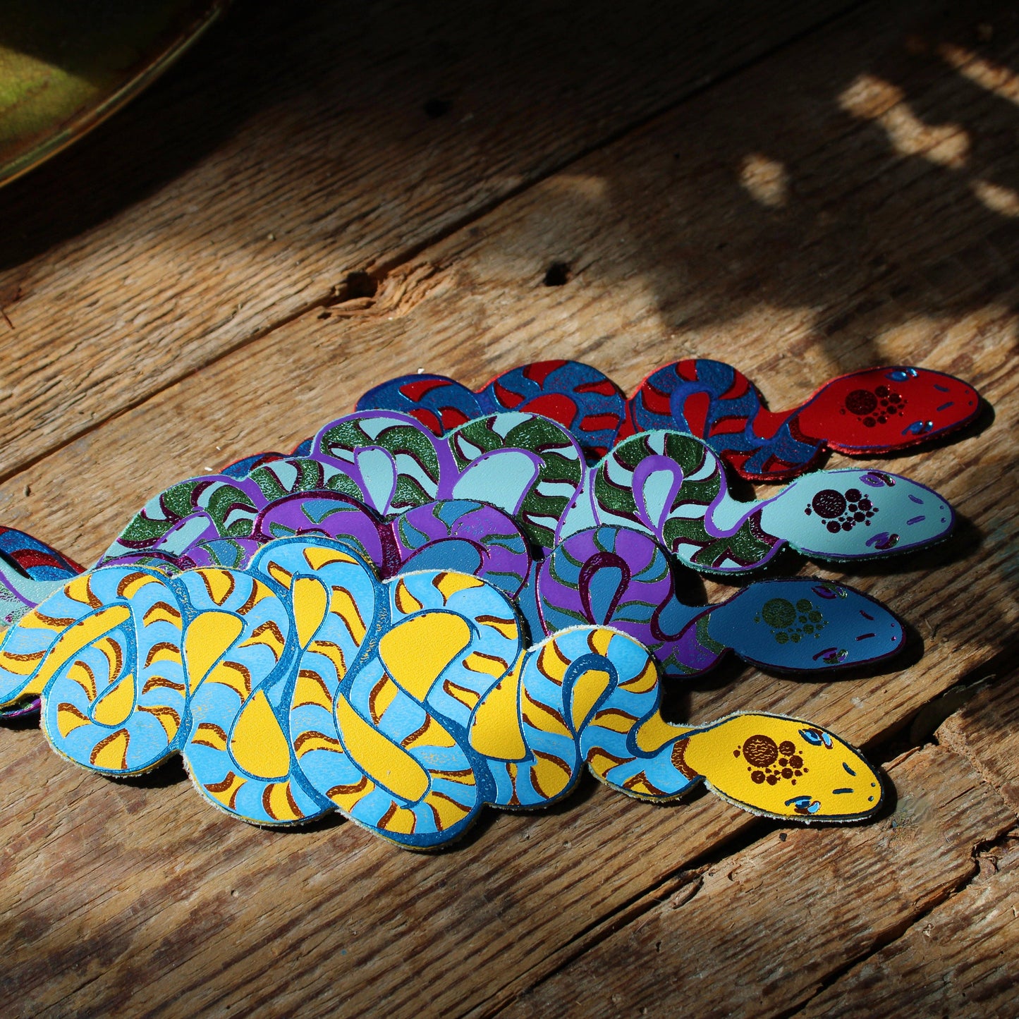 Snake Bookmark: Dark Red