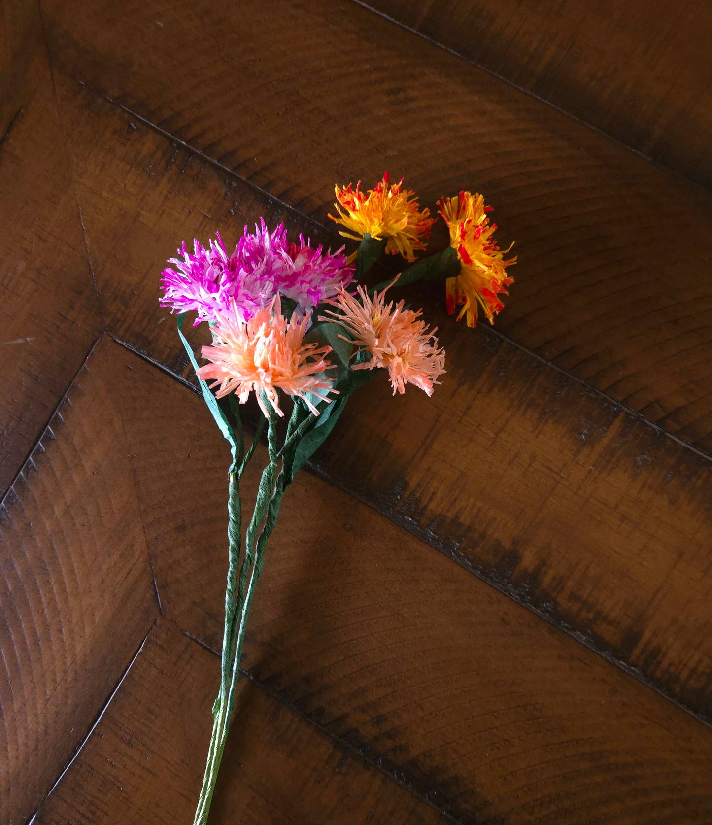Paper Straw Flowers, Fall florals: Peach