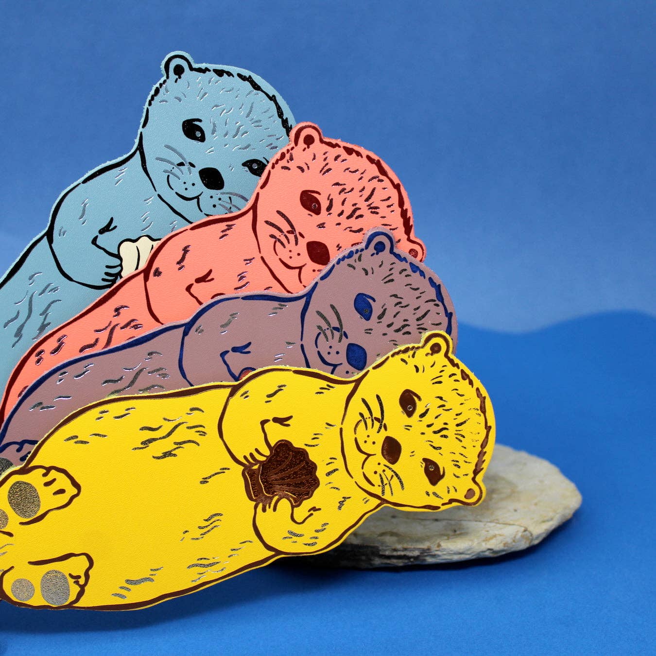 Otter Bookmark: Heritage Blue