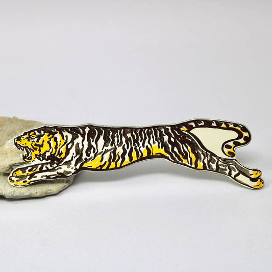 Tiger Bookmark: Cream