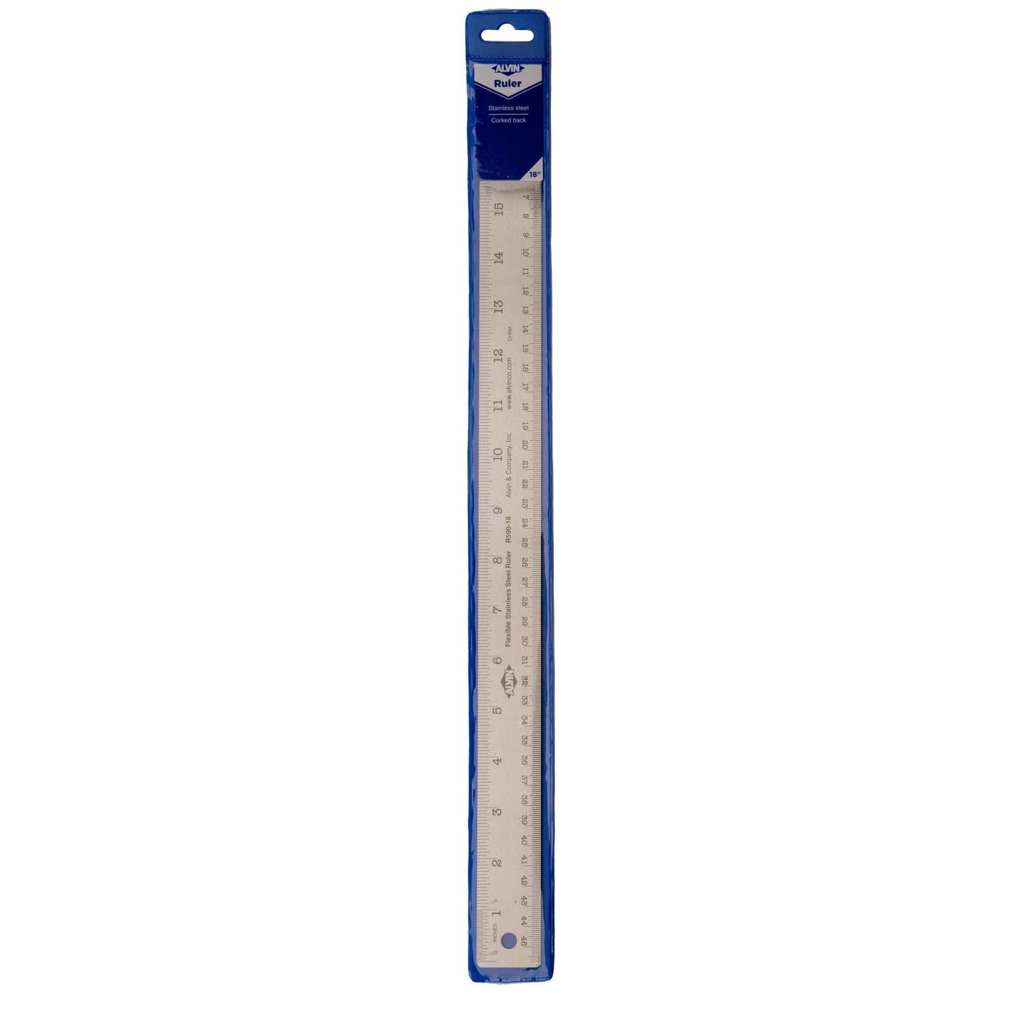 STAINLESS STEEL FLEX RULER*: 18in