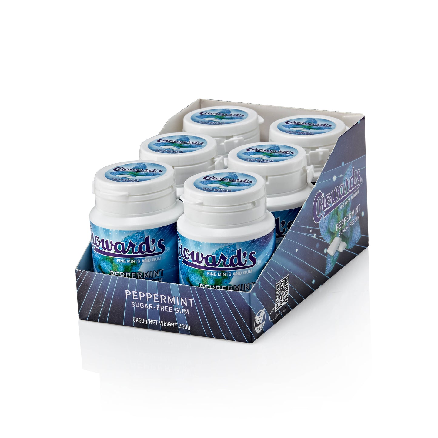 Choward's Sugar free Peppermint gum bottle