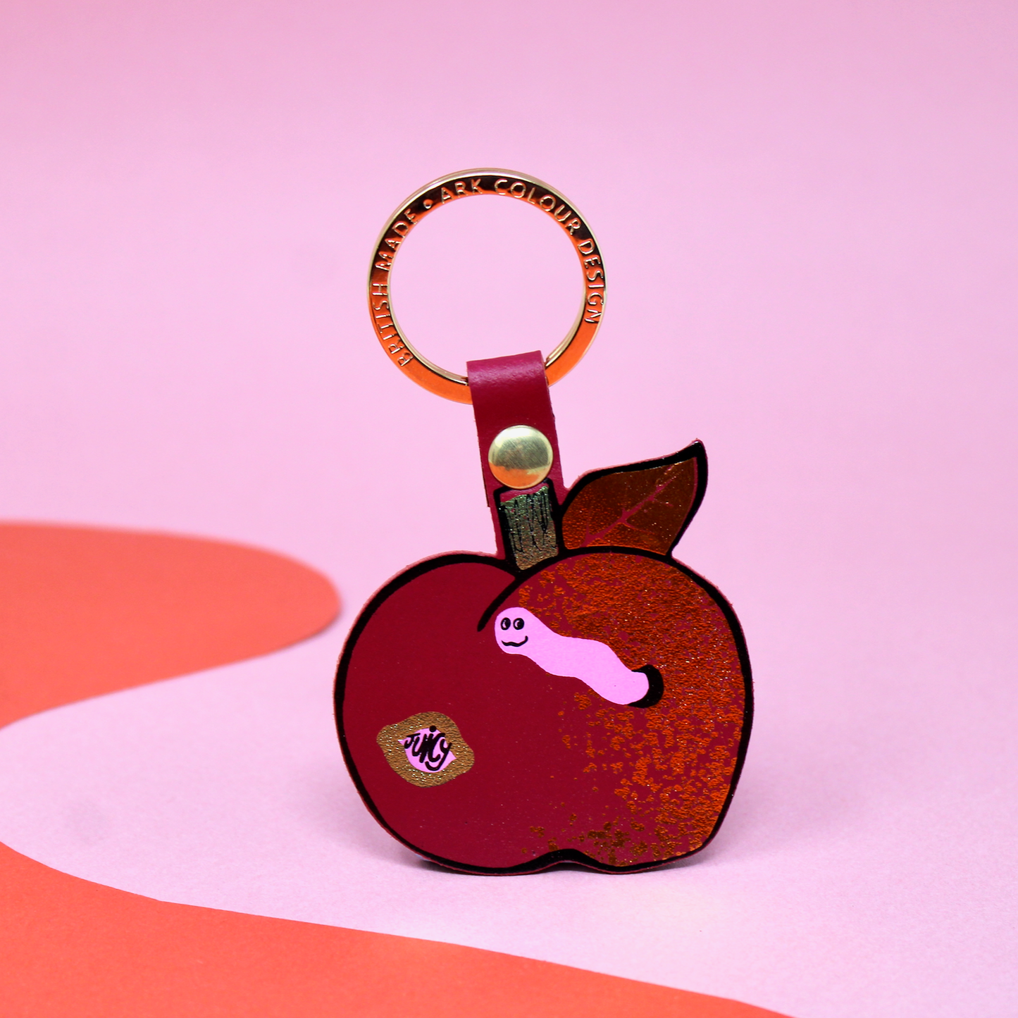 Juicy Apple Keyring: Green