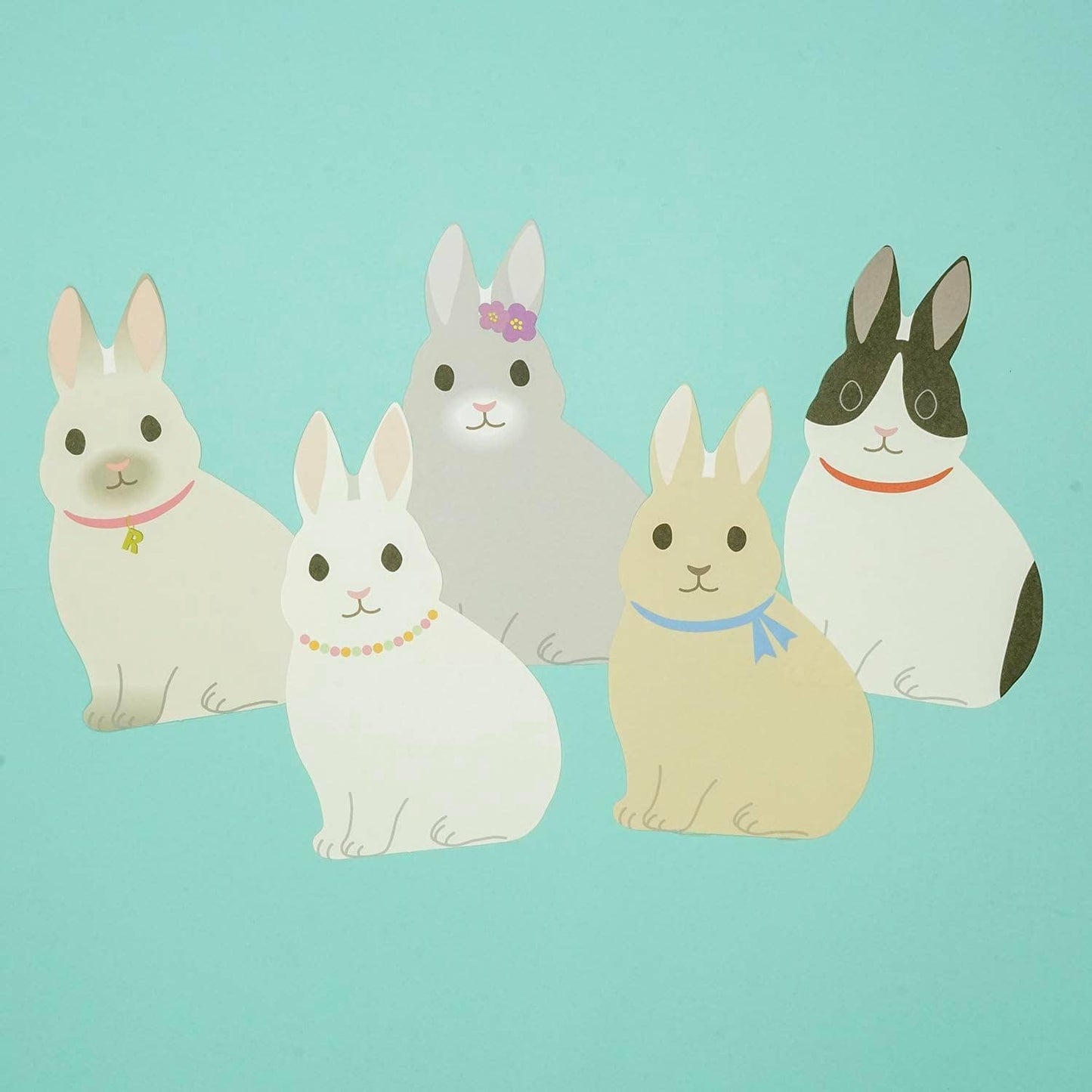 Greeting Life Animal Die Cut Memo Rabbit