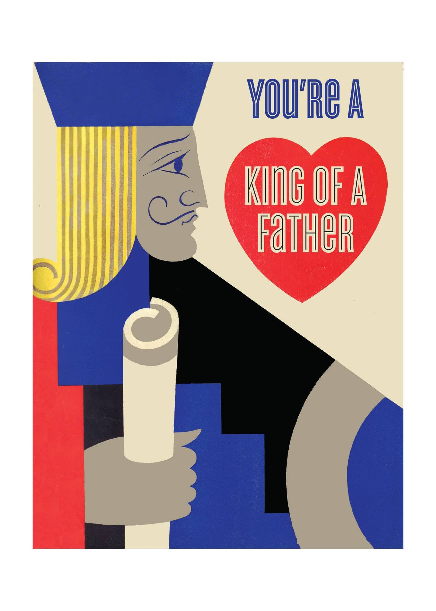 King of Hearts - Father's Day Card