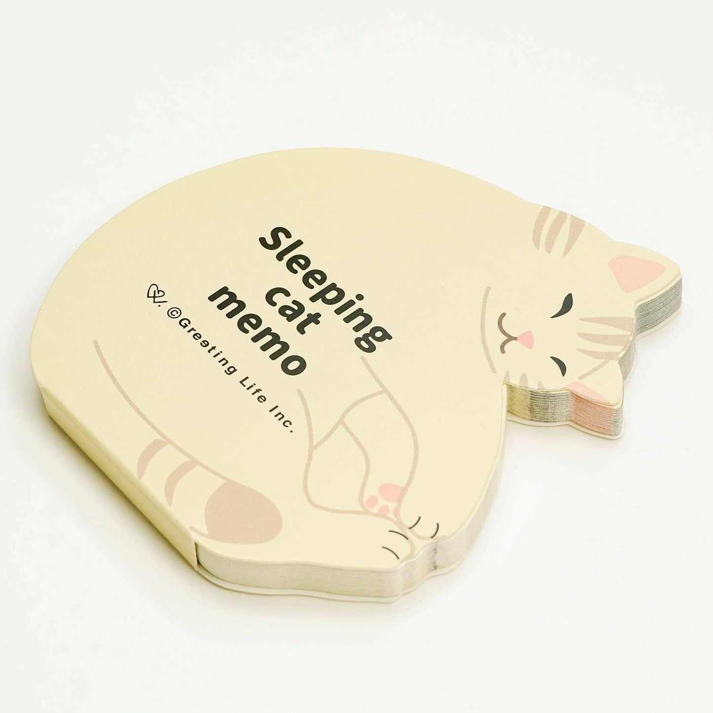 Greeting Life Animal Die-Cut Memo Sleeping Cat ETN-188: 6 pcs