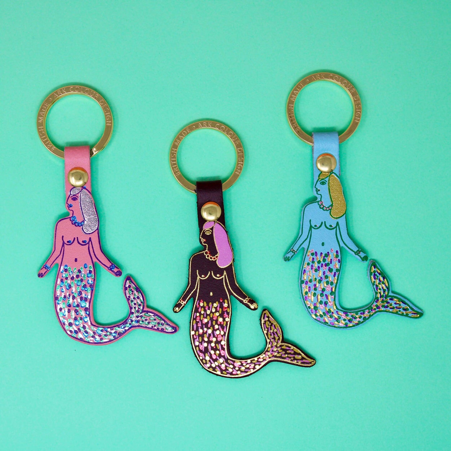 Mermaid Key Fob: Turquoise