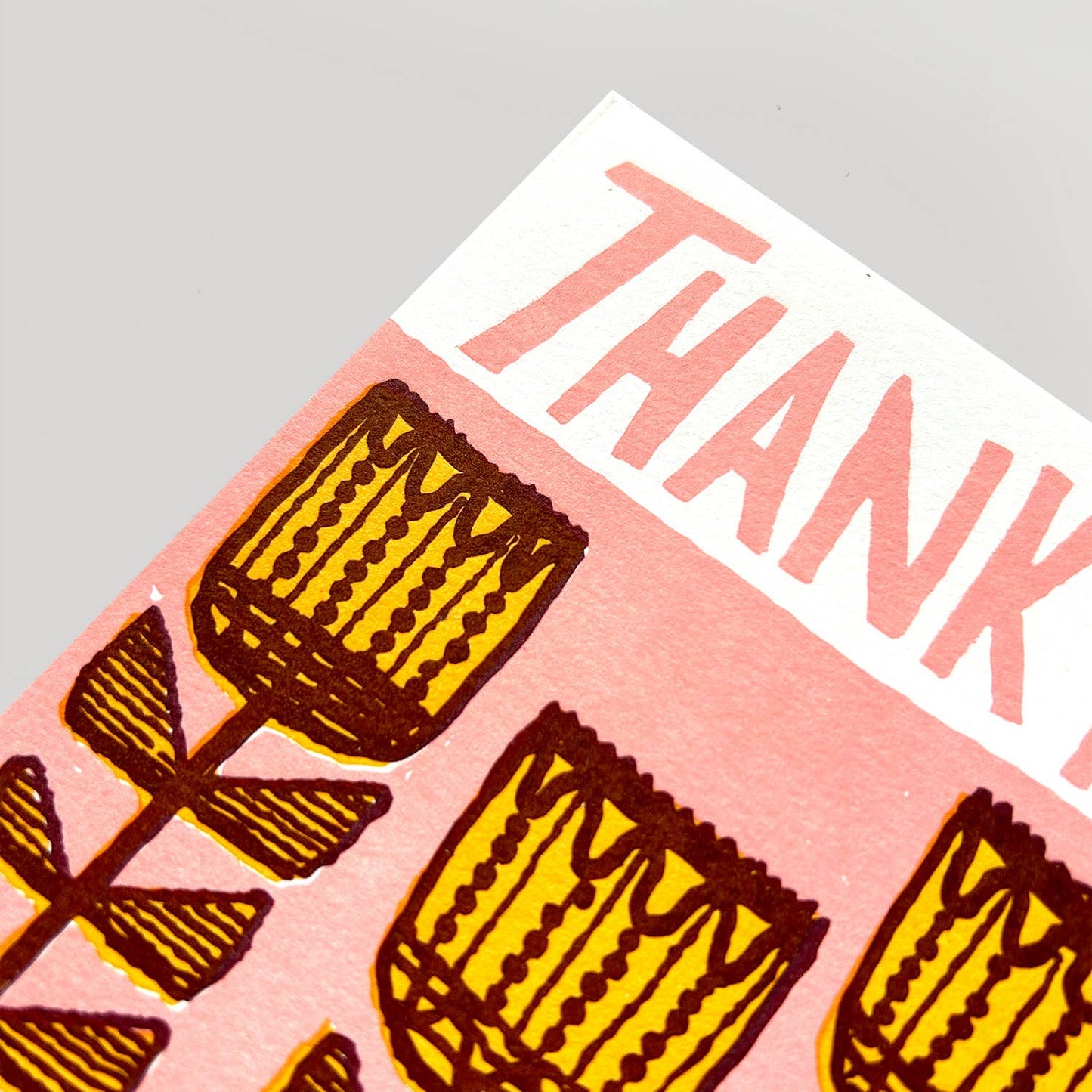 Thank You Folk Flowers: Single card