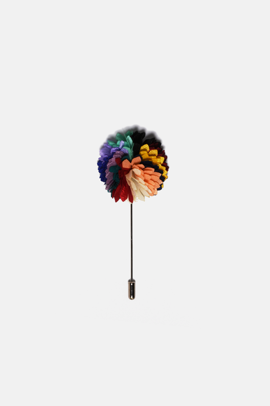 Satin Floral Lapel Pin