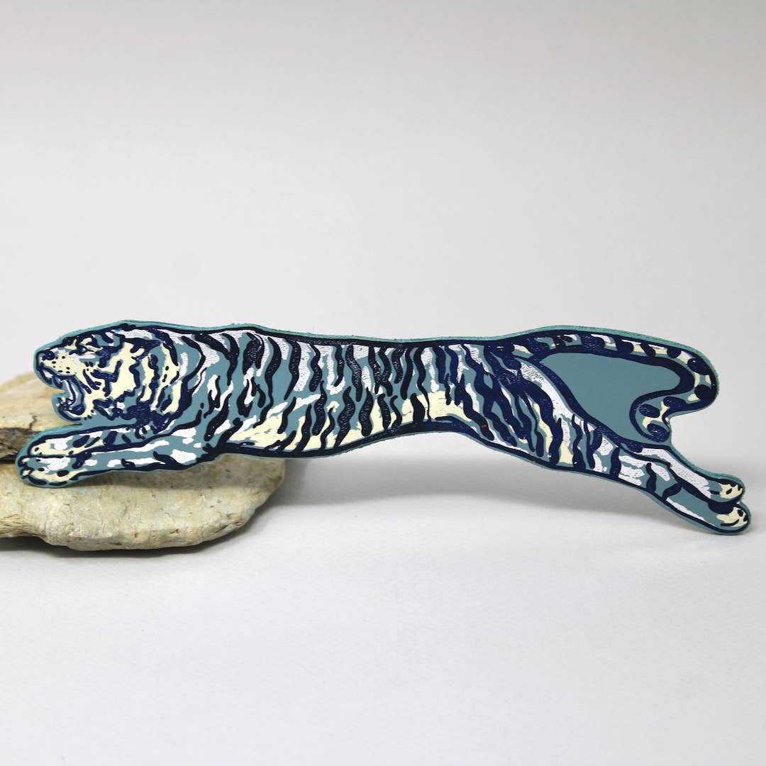 Tiger Bookmark: Cream