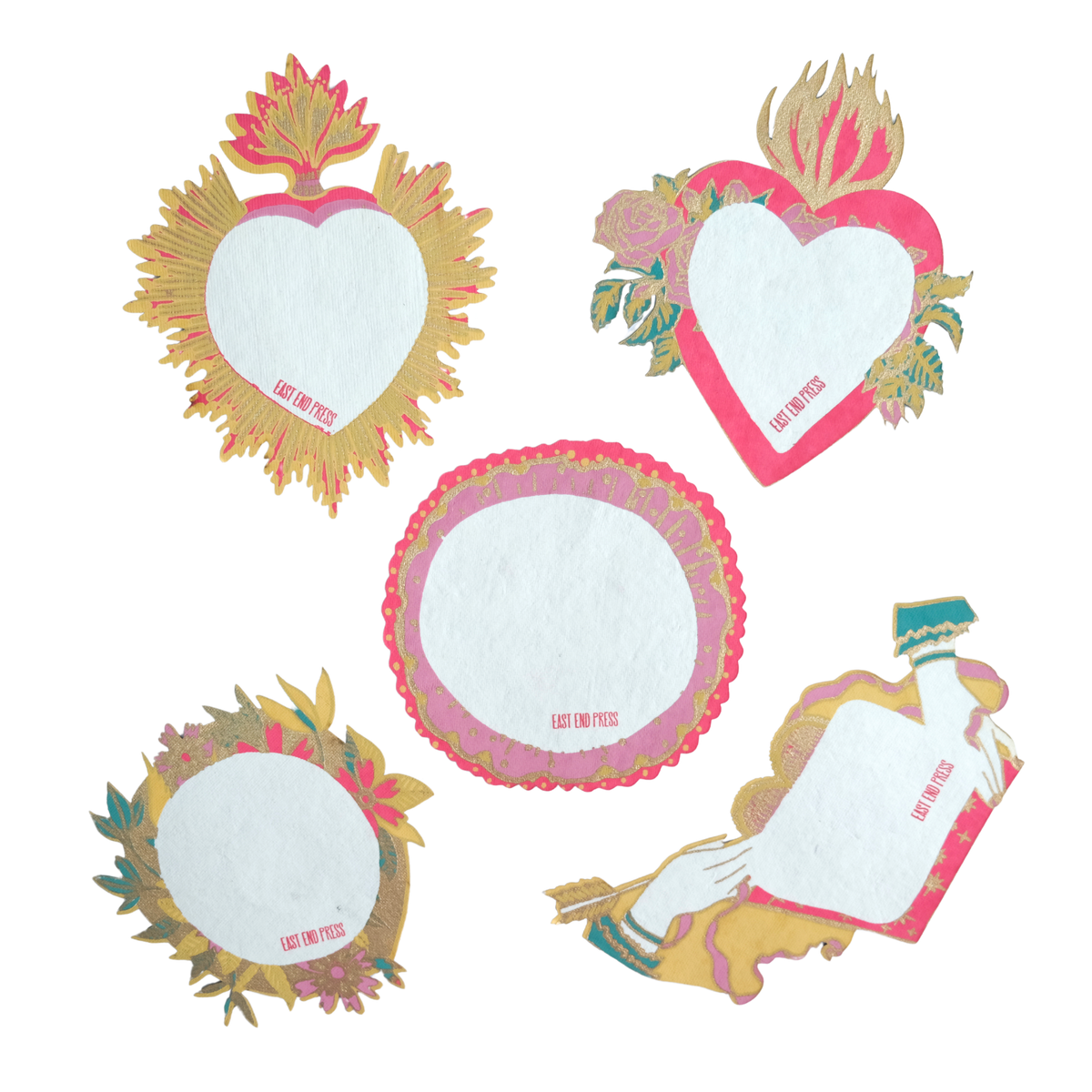LOVE HEART NOTECARD SET
