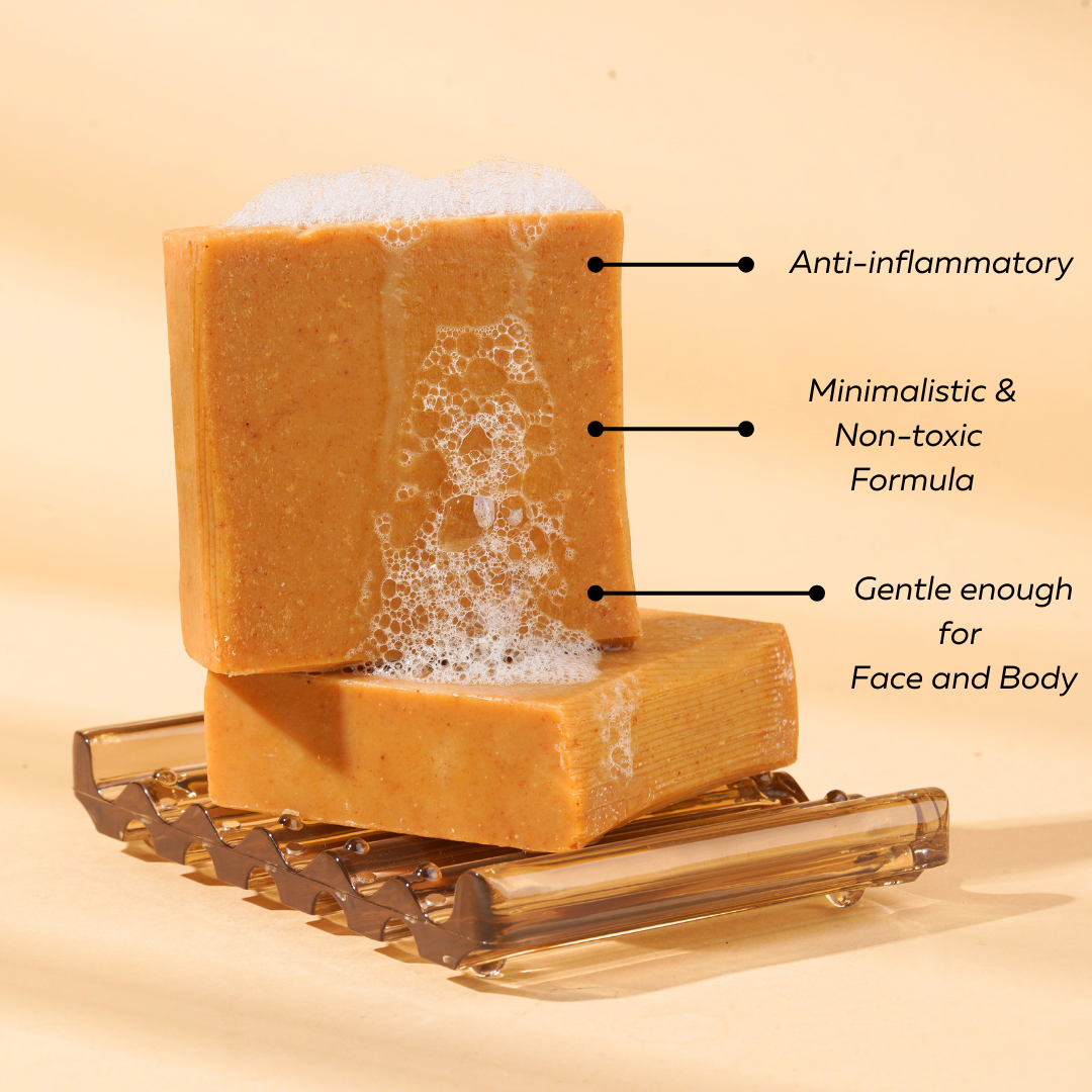 Turmeric Soap with Cow-Milk & GHEE I Skin Brightening Soap