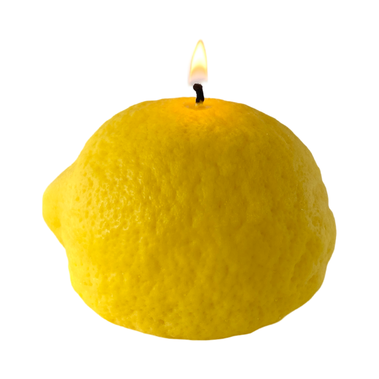 Large Lemon Candle: Lemon / Citrus Peel / Single Lemon