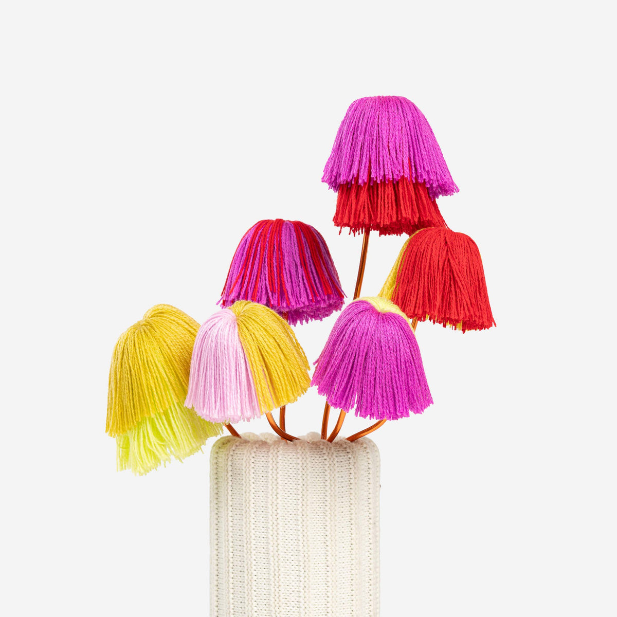 Tassel Flower Bouquet: Golden Olive Lime